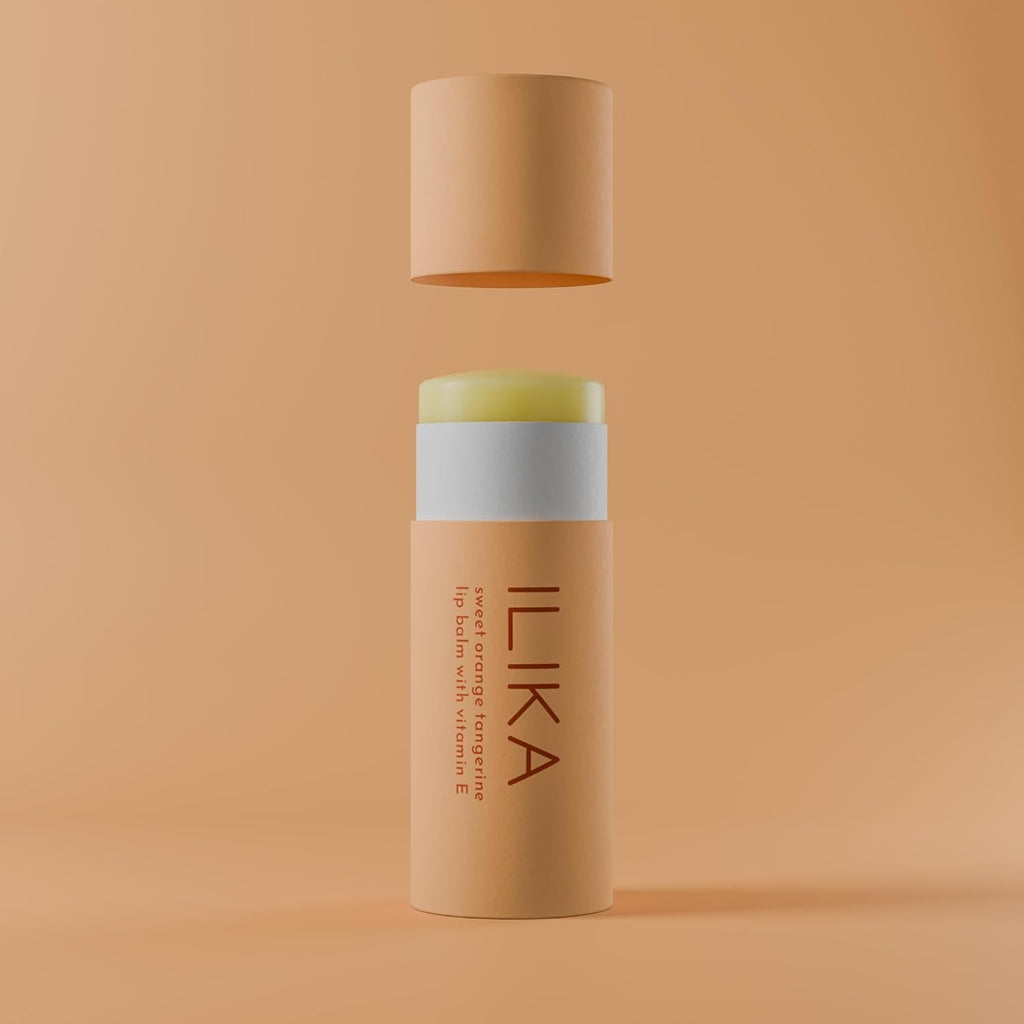 ILIKA Lip balm Organic, 2 Pack, Orange Tangerine