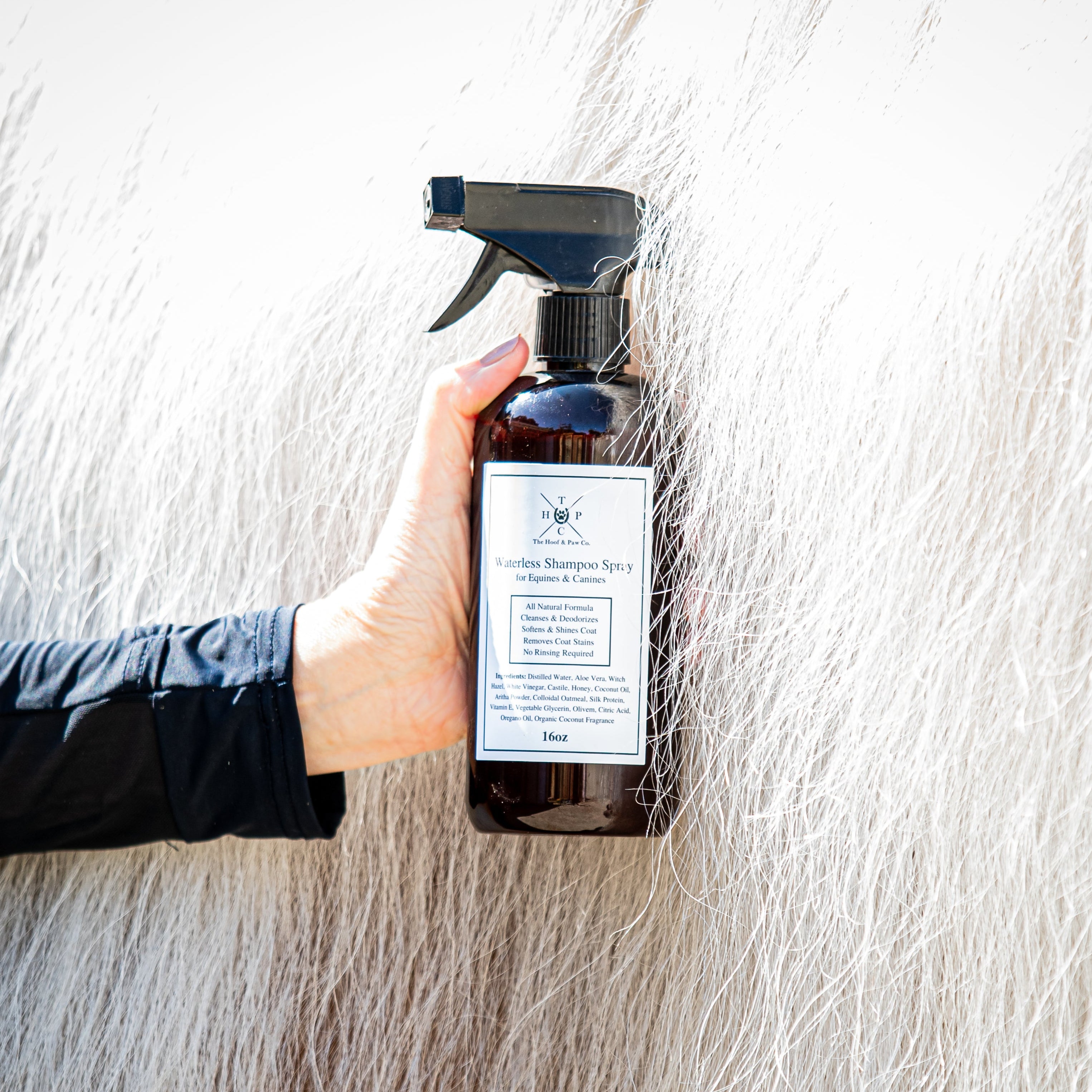 All Natural Waterless Shampoo Spray - For Dogs & Horses - 16oz
