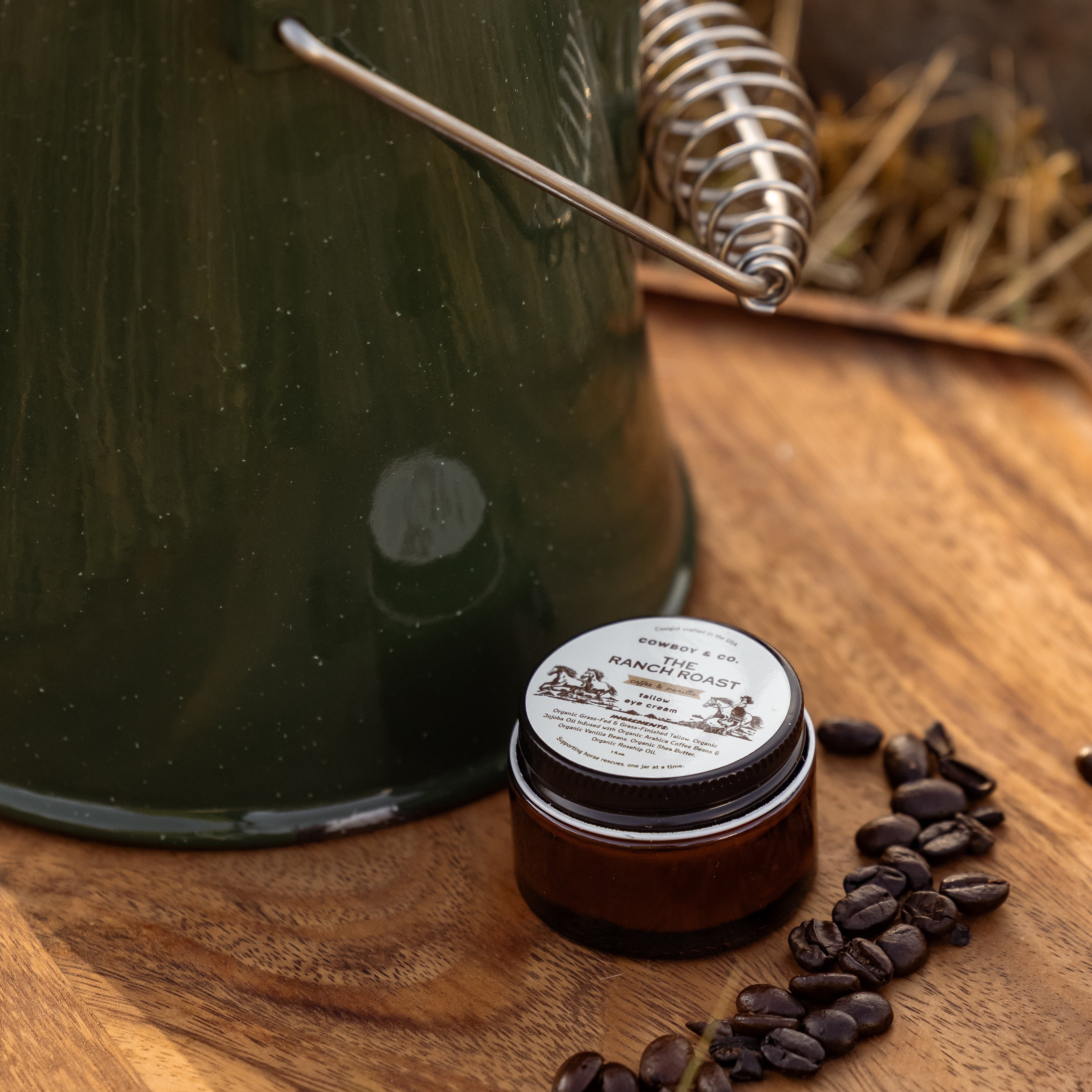 The Ranch Roast - Coffee & Vanilla Infused Organic Tallow Eye Cream