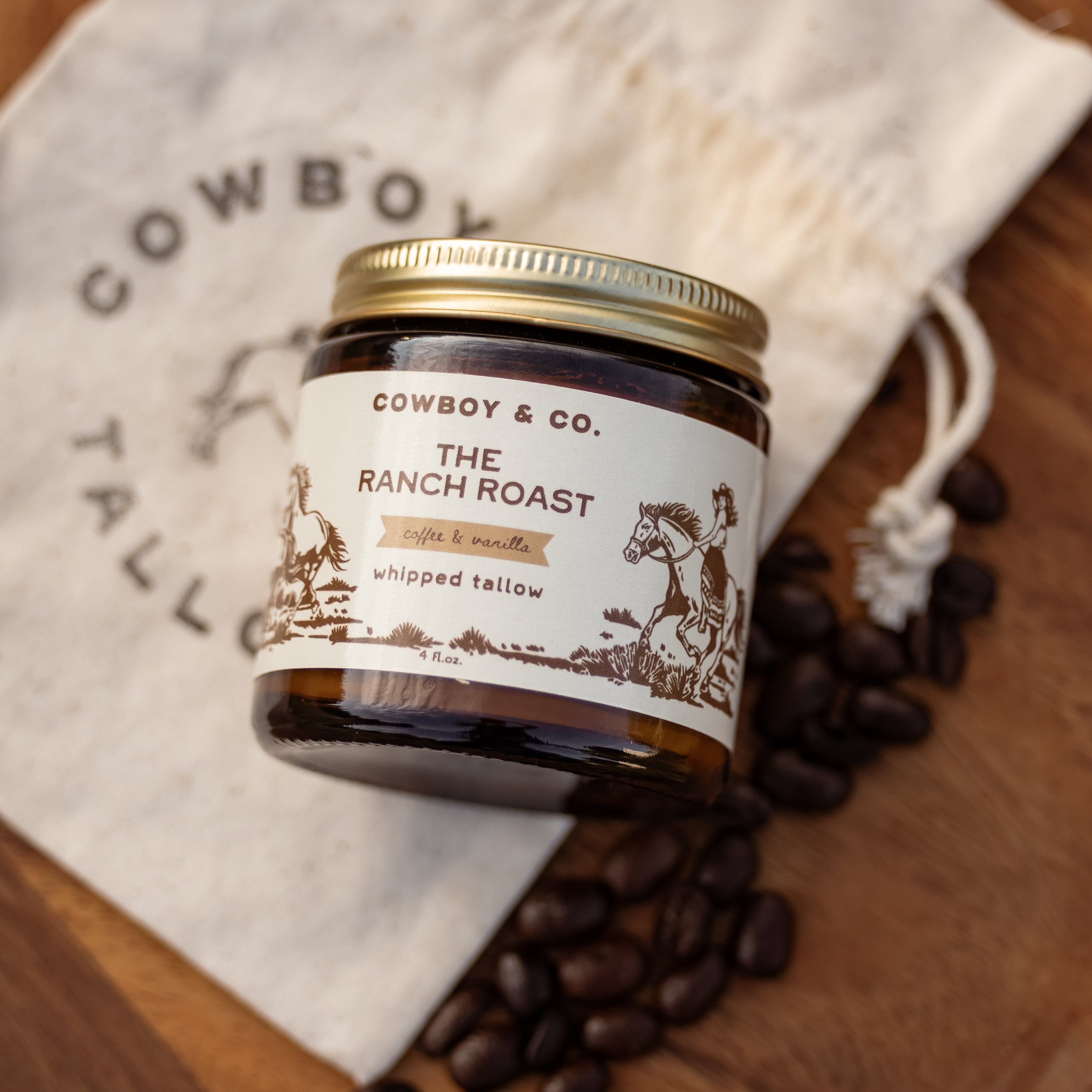 The Ranch Roast - Coffee & Vanilla Infused Organic Whipped Tallow Moisturizer