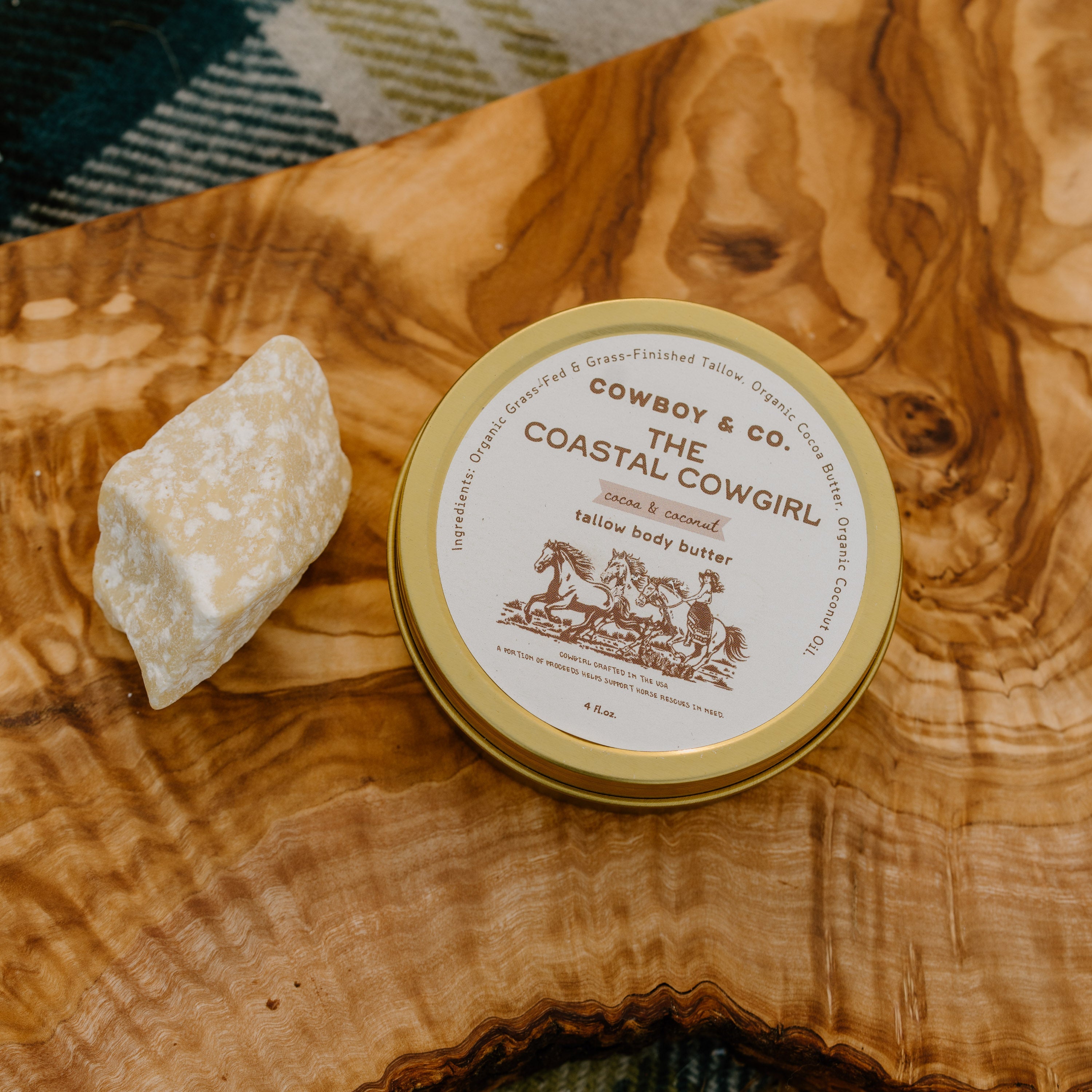 The Coastal Cowgirl - Organic Cocoa & Coconut Tallow Body Butter