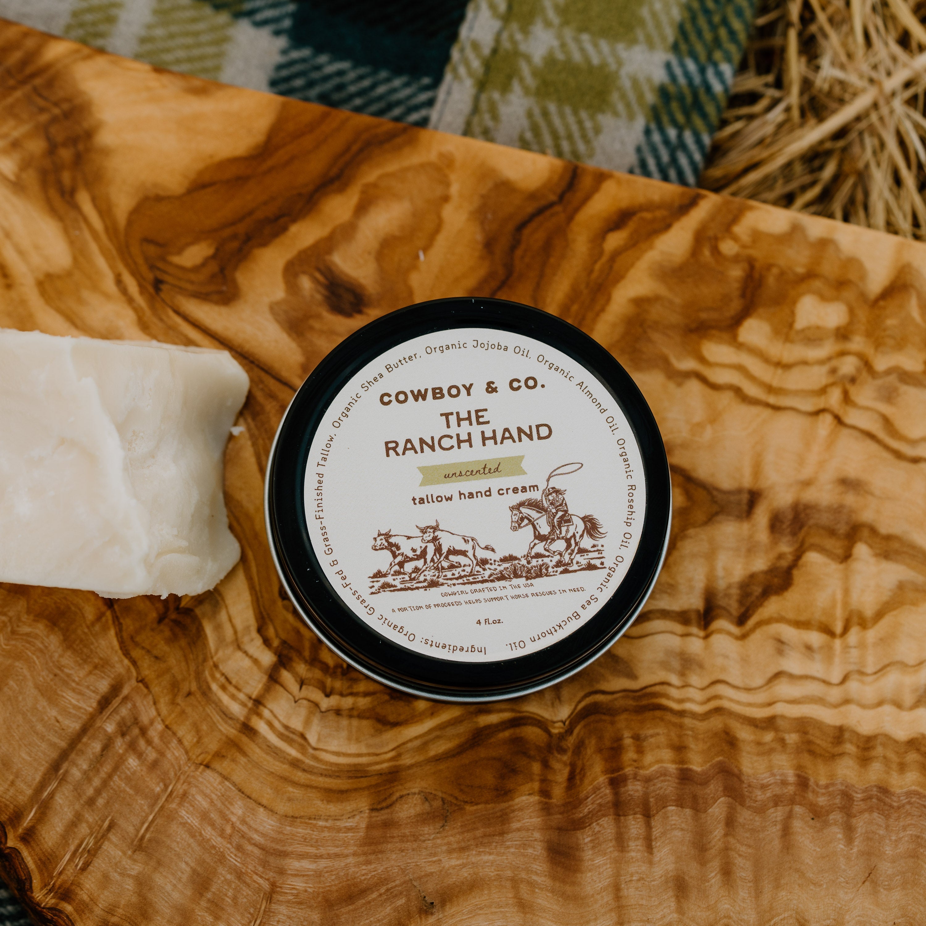 The Ranch Hand™ - Organic Unscented Whipped Tallow Hand Cream